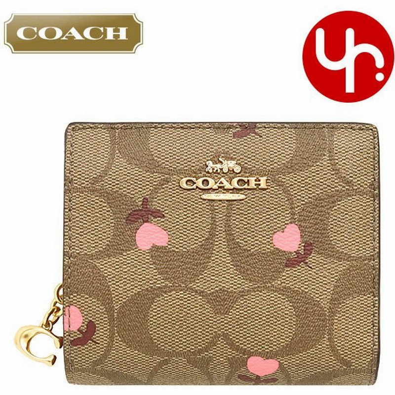 コーチ Coach 財布 二つ折り財布 Fc2867 C2867 カーキ レッドマルチ シグネチャー ハート フローラル プリント C チャーム アウトレット レディース 通販 Lineポイント最大0 5 Get Lineショッピング