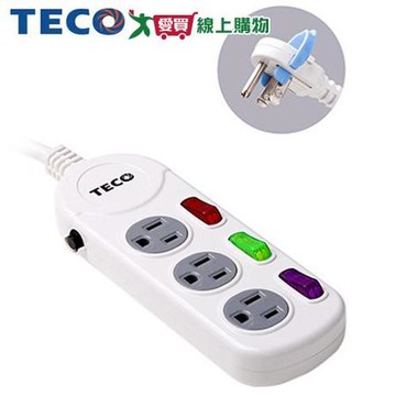 TECO東元三開三插轉接電源線組XYFWL23R6【愛買】