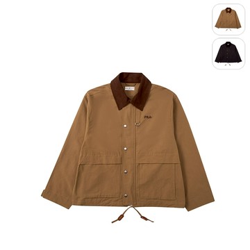 【FILA】中性 平織外套-卡其 1JKY-5420-KK