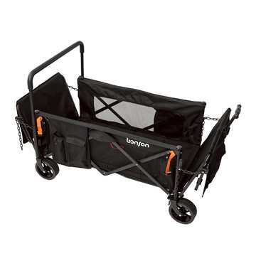 【廠商直送】bonson多功能摺疊大推車-黑