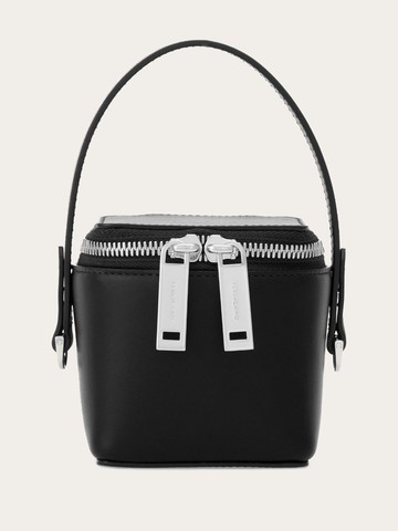 Ferragamo - Micro leather mini bag - women - CALFSKIN/Lambskin - One Size - Black