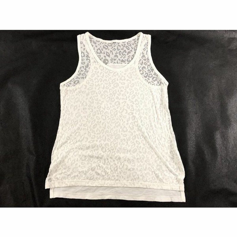 ユニクロ レディース シースルー ヒョウ柄 タンクトップ 白 S 美品 送料198円 通販 Lineポイント最大0 5 Get Lineショッピング