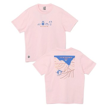 CHUMS Good Wave T-Shirt短袖上衣 霜粉紅-CH012787R058