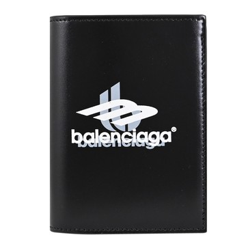 BALENCIAGA 巴黎世家 763333 3B SPORTS 簡易直式卡包/短夾.黑