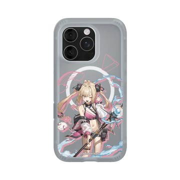 iPhone 16 Pro AirX 流變灰 - 瑟拉斯蒂歐 - 白白虹 - 戰術泳裝白比手機殼殼