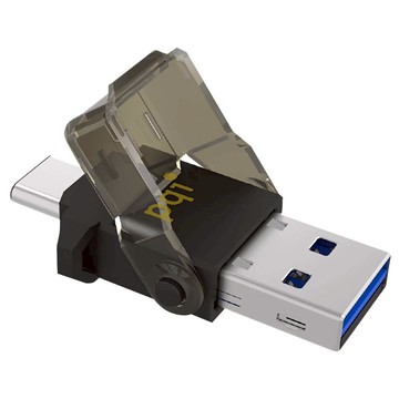 pqi 勁永 Connect 312 Type-C OTG 迷你讀卡機 USB 3.1 Type-C Type-A  單一商品  黑色  1個