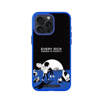 iPhone 15 Pro Max Clear 激光藍 - 瑞克和莫蒂 Rick and Morty - Every Rick Needs a Morty