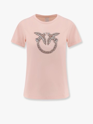 Quentin t-shirt with love birds embroidery - PINKO - gender_Woman