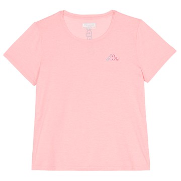 KAPPA義大利女吸濕排汗圓領衫 玫瑰粉 381G8UWW71 台灣製