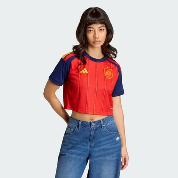 adidas 世界盃 西班牙主場 球迷版 短版 短袖 球衣 女 KE8079