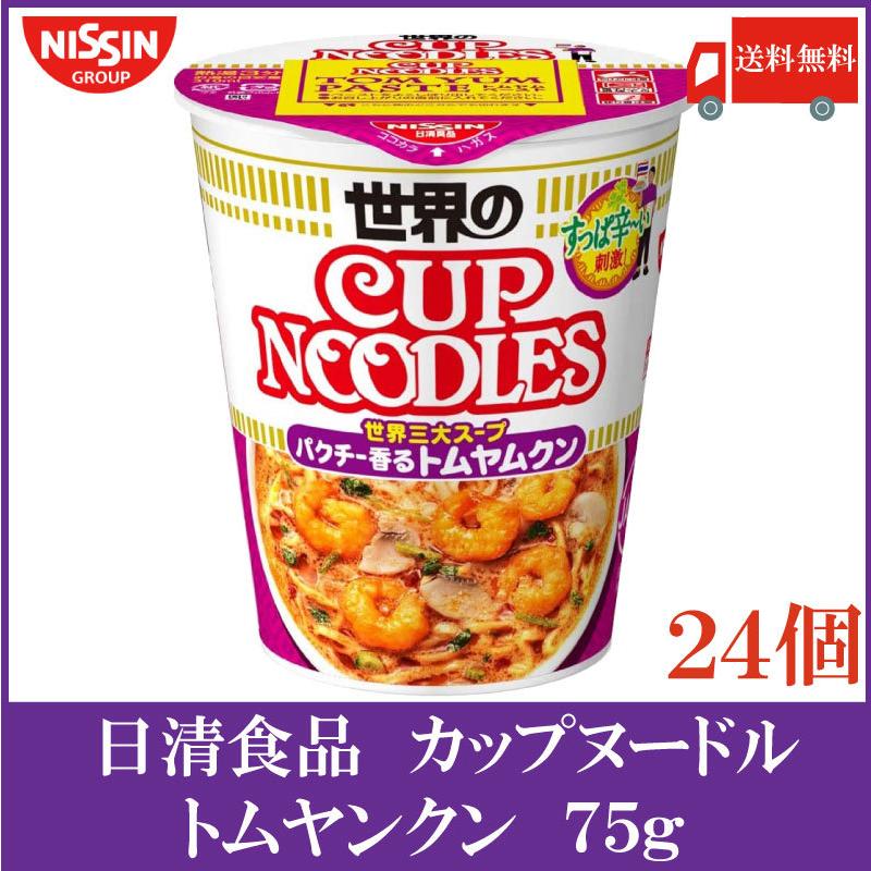 日清食品 カップヌードル トムヤムクン 75g×24個 (12個入×2ケース) 送料無料