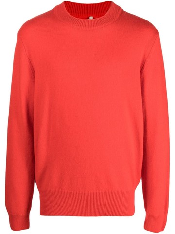 Sunflower - crew-neck long-sleeve jumper - men - Recycled Polyamide/Recycled Wool/Alpaca Wool - L - Red