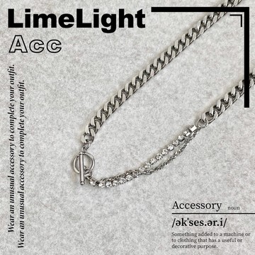 ☆LimeLight☆ 一字扣 / 水鑽 / 古巴 / 多層次 / 古巴項鍊 / 飾品 / 鈦鋼 / 項鍊 27