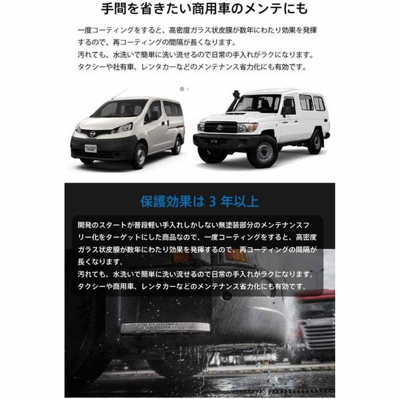 Pro Grit 自動車 未塗装樹脂用 硬化型 ガラスコーティング剤 黒樹脂 業務用 高耐久 容量ml Bp 1 通販 Lineポイント最大0 5 Get Lineショッピング