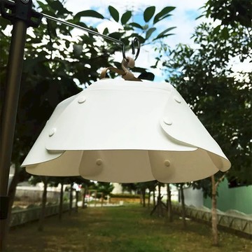 N9 LUMENA 燈罩（三款通用） PP聚丙烯材質 展開-直徑27 x 11cm 收納-直徑20 x 2cm  1個  白色