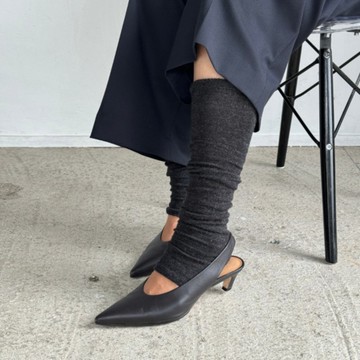 羊駝絲長款手臂/腿部保暖套 深灰色