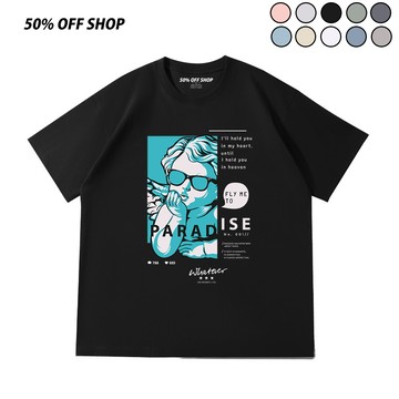 現貨 NO REGRET態度感天使 美式街頭復古厚磅純棉短T 男女情侶裝寬鬆潮流上衣 台灣製