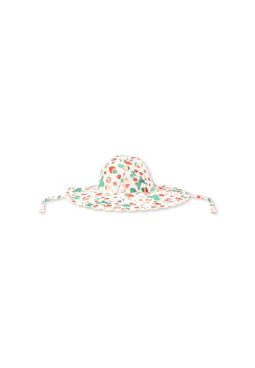 Molo Ivory Cloche For Girl With Strawberries
