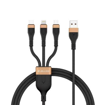 廠出 其它線材 1.2M 極度系列 3合1充電線-金