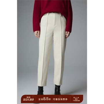 鯨乎 女休閑褲25秋冬新款九分褲顯瘦小個子高腰小腳錐形褲