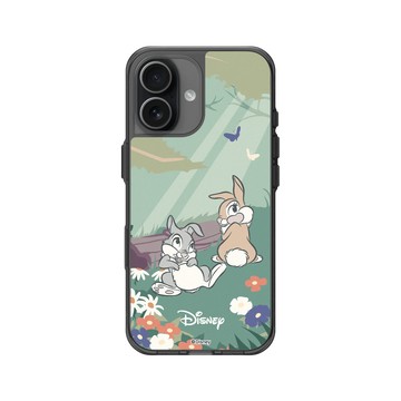 iPhone 17 Clear (相機按鈕) 酷墨灰 - 迪士尼-經典系列 Disney Classics - 小鹿斑比 - 桑普與邦妮
