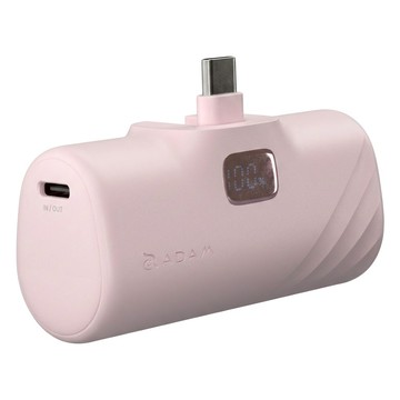 ADAM elements 亞果元素 GRAVITY F5C LED 顯示口袋型行動電源 USB-C 5000mAh PD 20W 快充  粉色