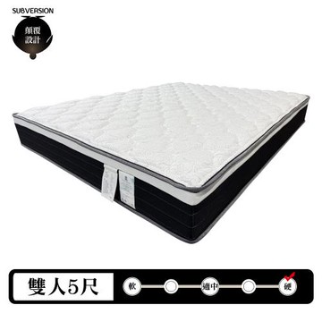【顛覆設計】竹炭舒柔透氣封邊彈簧床墊(雙人5尺)