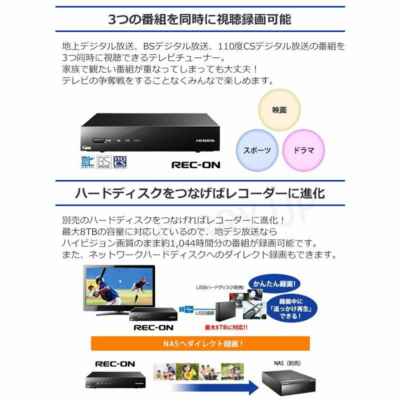 地上・BS・CS対応録画テレビチューナー REC-ON（HVTR-BCTX3） 【公式通販】