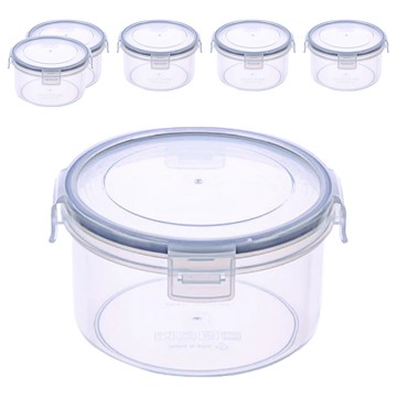 KEYWAY 聯府 天廚圓型保鮮盒  6個容器 + 6個蓋子  6個