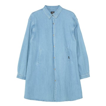 5th STREET｜山形｜女裝｜傘狀中長襯衫｜拔淺藍