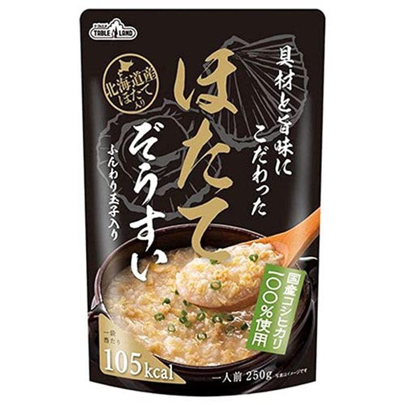 丸善食品工業 テーブルランド 具材と旨味にこだわったほたてぞうすい 250gパウチ×24(12×2)袋入×(2ケース)