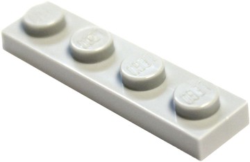 LEGO Parts and Pieces: Light Gray (Medium Stone Grey) 1x4 Plate x100