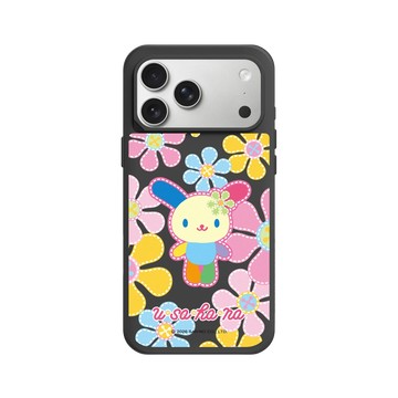iPhone 17 Pro Max SolidX 黑 - 三麗鷗-花小兔 Usahana - 刺繡花朵