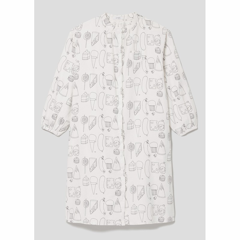 スケッチフード エリックカール コラボシャツワンピース 通販 Lineポイント最大2 0 Get Lineショッピング