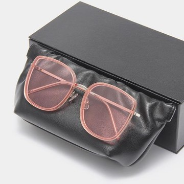 墨鏡女潮高級感ins夏季防曬防紫外太陽眼鏡少女感粉色太陽鏡GM U