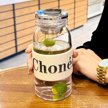 德國高顏值泡茶杯杯子高級感輕奢水杯新款女茶水分離高硼硅玻璃杯