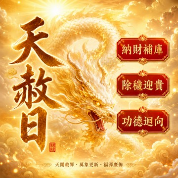 ✨天赦轉運祈福儀式 納財補庫 招財進福 功德廻向 補財庫 提升運勢 逆轉運勢 擺脫霉運冤親債主 招財補財庫~