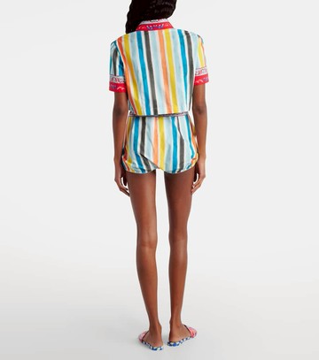 Dolce & Gabbana Striped cropped cotton top