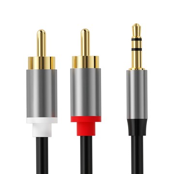 3.5mm轉RCA一分二梅花音源線3.5mm轉AV音訊號連接線 50cm  7238  1條