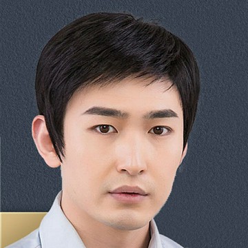 【巴黎精品】短假髮整頂真髮假髮-輕薄斜瀏海帥氣男假髮2款a1bm40
