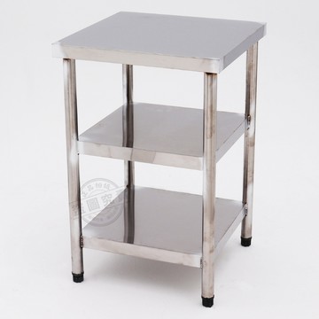 其他收納櫃架 【Abis】豪華升級版51X51CM三層430不鏽鋼桌/料理桌/工作桌/工作台/流理台(1.7尺X1.7尺)-1入