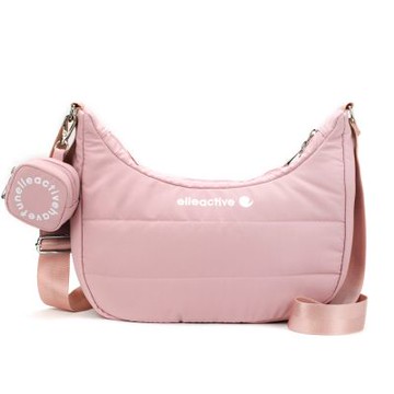 【ELLE Active】蓬蓬雲朵系列-彎月側背包/斜背包-櫻花粉
