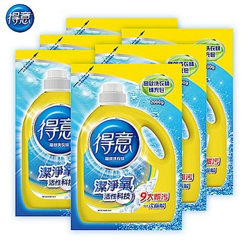得意衣物清潔類洗衣精補充包2000g 6包 箱 Yahoo奇摩購物中心 Line購物