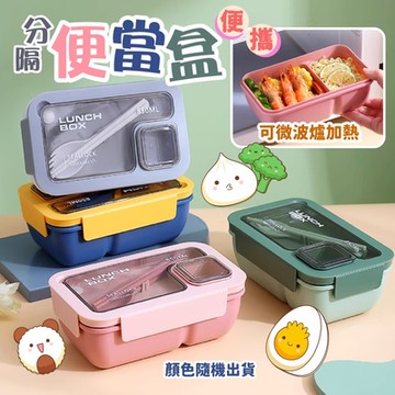便攜可微波爐加熱分隔便當盒