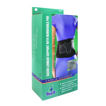 [佑全保健藥妝]OPPO.L/XL-2167腰背支撐帶