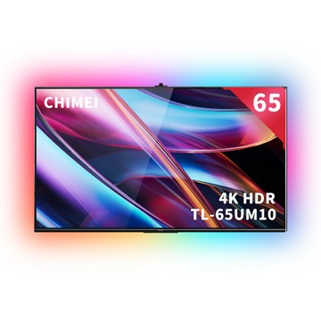 CHIMEI 65型 4K MiniLED-144Hz Google TV液晶顯示器 含超薄壁掛架+電視情境燈 (TL-65UM10)