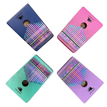 【音樂城市】繽紛馬卡龍系列 /紫丁香/卡林巴琴/拇指琴 新手入門