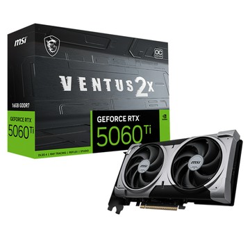 MSI GeForce RTX 5060 Ti 16G VENTUS 2X OC PLUS 顯示卡