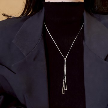 簡約幾何流蘇項鍊男女時尚嘻哈復古潮流鏈