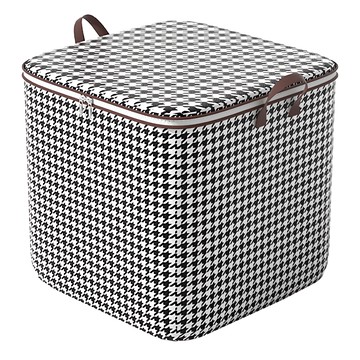 小麥購物 直立式大容量棉被收納袋 L2160 中  千鳥格  1個